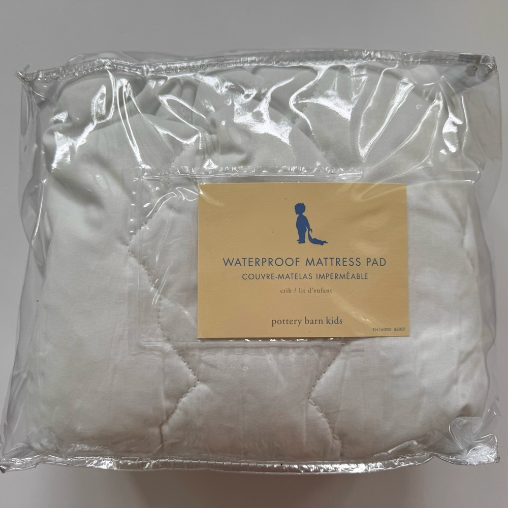 Pottery Barn Kids Crib Waterproof Mattress Pad Made in USA